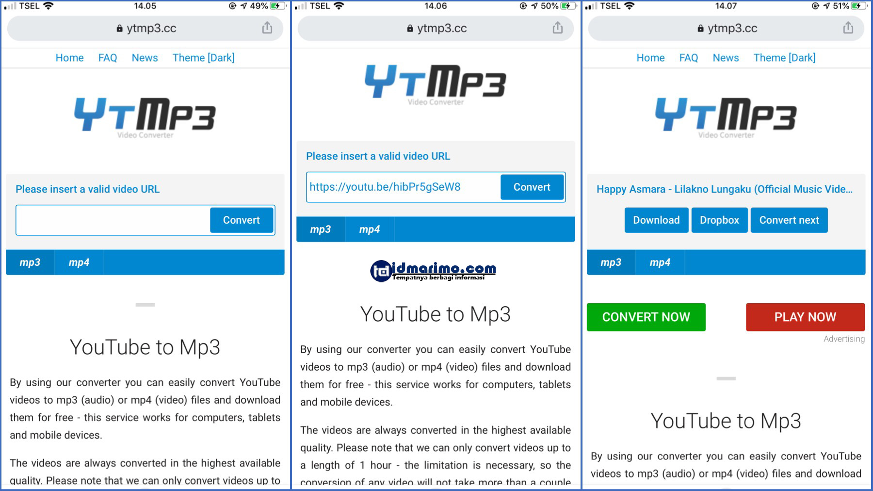 2 Cara Download Lagu Mp3 Dari YouTube Di Android - IDmarimo